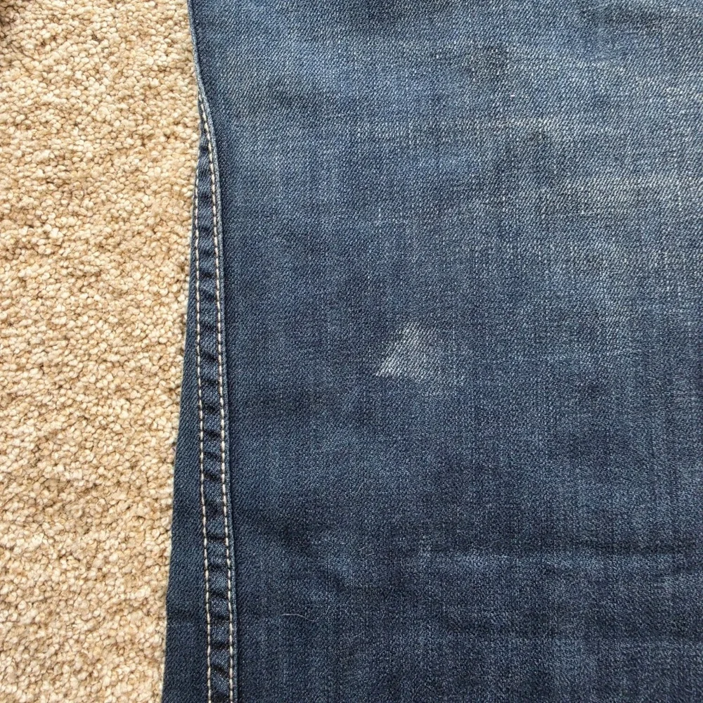 Helix Slim Boot Jeans Boys 16 Blue Dark Wash Contrast Stitch Denim Casual Kids